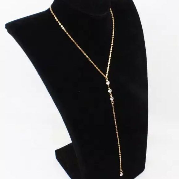 New! Gold Backdrop Necklace - Picture 6 of 6